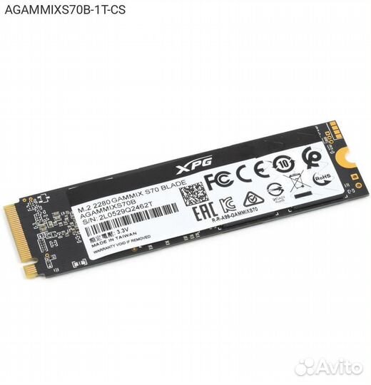 Диск SSD adata XPG spectrix S70 blade M.2 2280 1TB