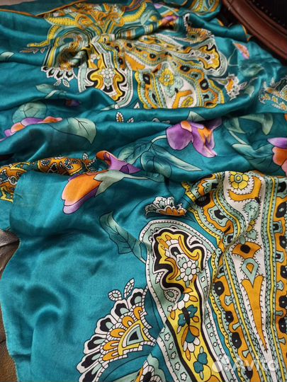 Палантин leonard франция шелк креп оригинал