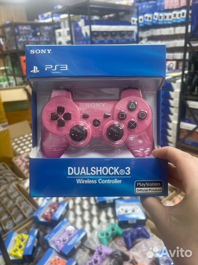 Джойстик sony PS3 оптом розовый