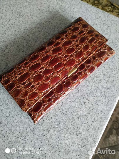 Кошелек женский натуральная кожа бу