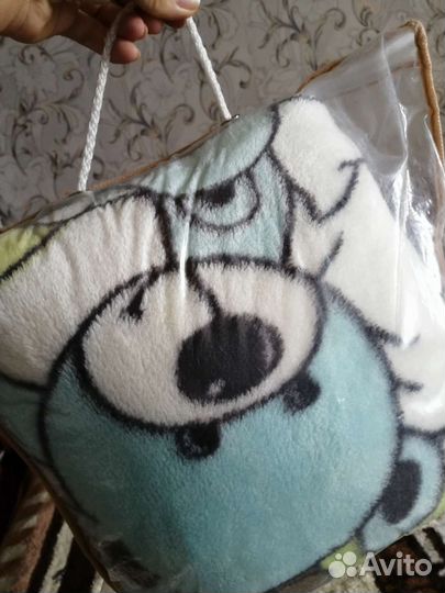 Плед детский плюшевый