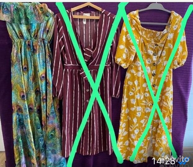 Лот женских летних платьев 48 размер