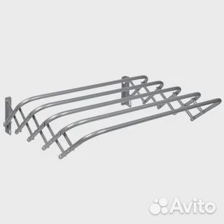 Сушилка настенная складная новая 90 см серебристая