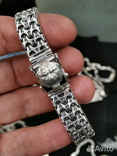 Серебряный браслет мужской