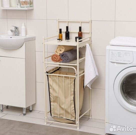 Полка в ванну с корзиной для белья