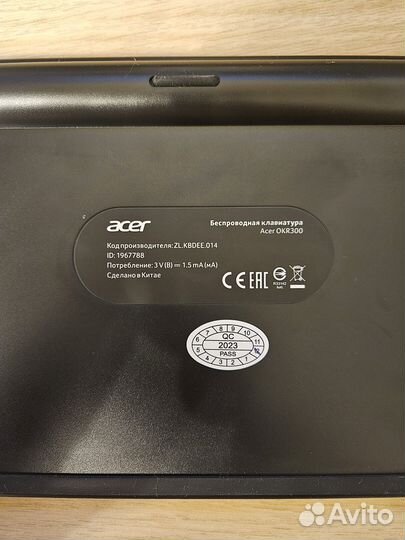 Клавиатура беспроводная Acer OKR300