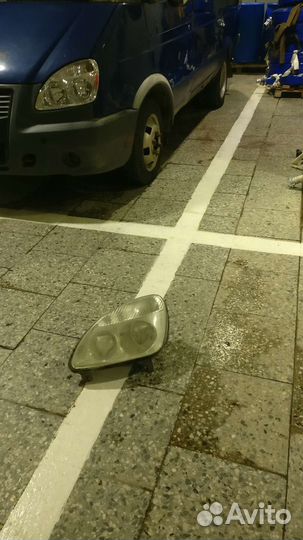 Фара левая Газель, пластик