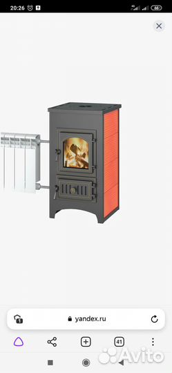 Печь камин с водяным контуром