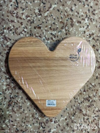Менажница деревянная из дуба сердце