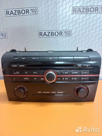 Магнитола Mazda 3bk 2002-2009 разбор мазда