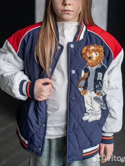Бомбер/куртка с мишкой 152-164
