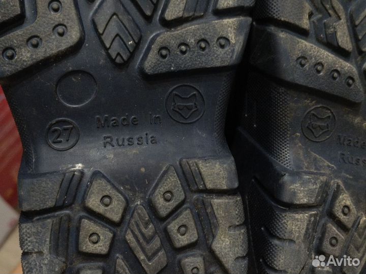 Резиновые сапоги детские 27 размер