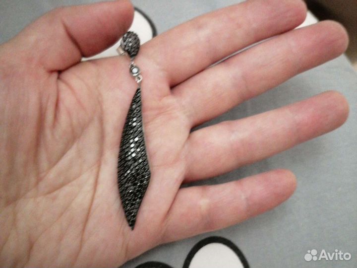 Серьги серебряные
