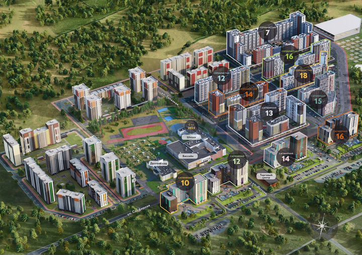 3-к. квартира, 50,6 м², 2/16 эт.