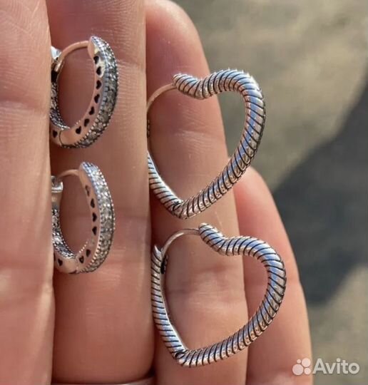 Сережки серебро 925