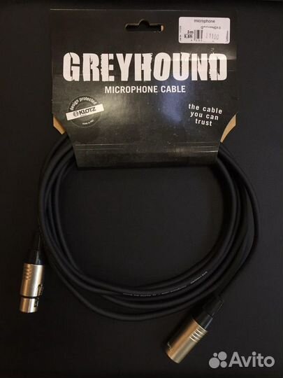 Кабель микрофонный XLR,3м,Klotz