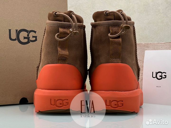 Женские и Мужские Ugg Classic Mini Hybrid Orange