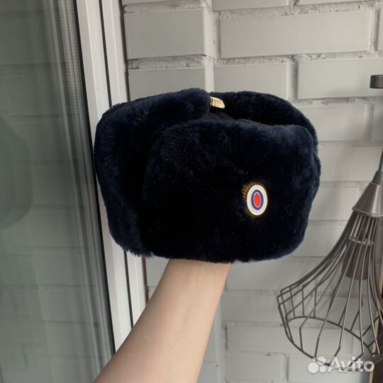 Зимняя шапка полиция полицейская ушанка