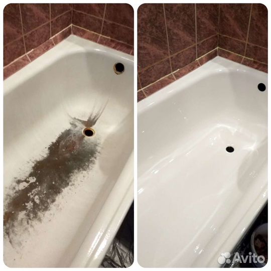 Реставрация ванн, обновление эмали