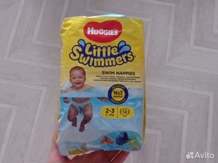 Huggies трусики 9-14 кг и для плавания 3-8 кг