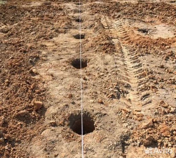 Бурение ям под столбы