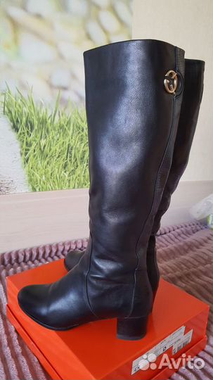 Сапоги кожаные осенние diverso