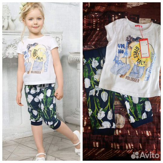 Новая одежда для девочки на 4-5 лет