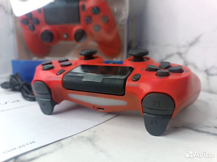 Геймпад PS4 (Dualshock 4) Красный (Гарантия)