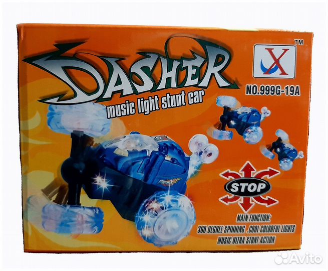 Машинка перевертыш на р/у Dasher 999G-19A