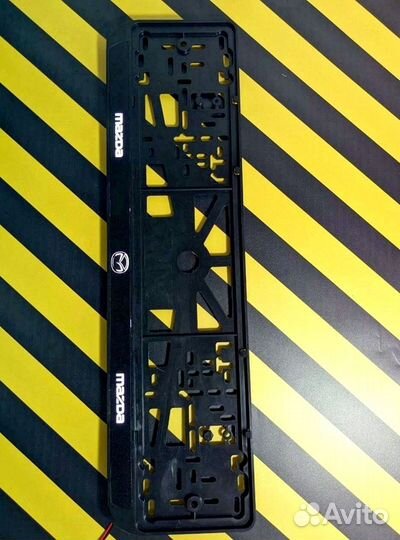 Рамка под номер с подсветкой надписи