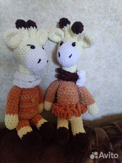 Вязаные жирафы