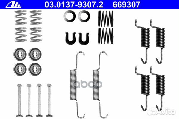 К/т установочный колодок Mitsubishi/ATE/ 030137