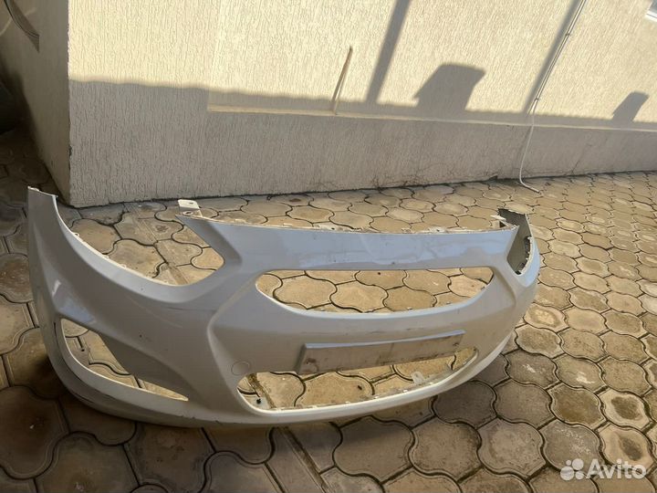 Бампер передний на хендай солярис