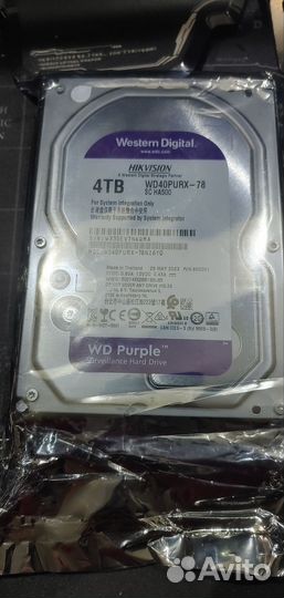 Жесткий диск WD purple 4 TB новый запечатанный