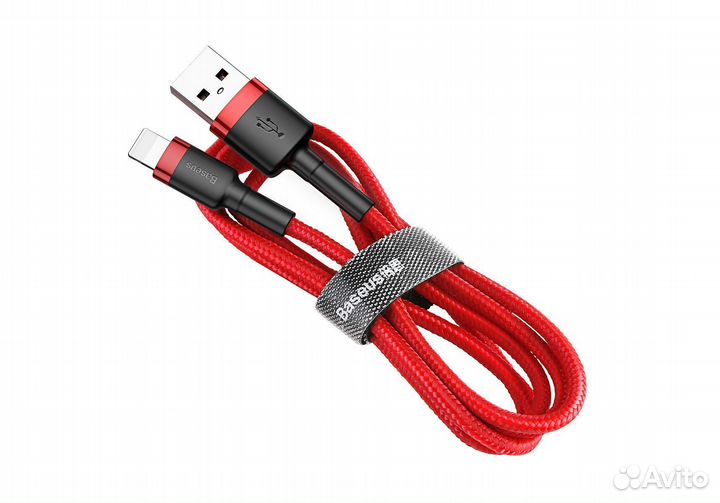 Кабель USB baseus Cafule, USB - Lightning, 2.4А, 1