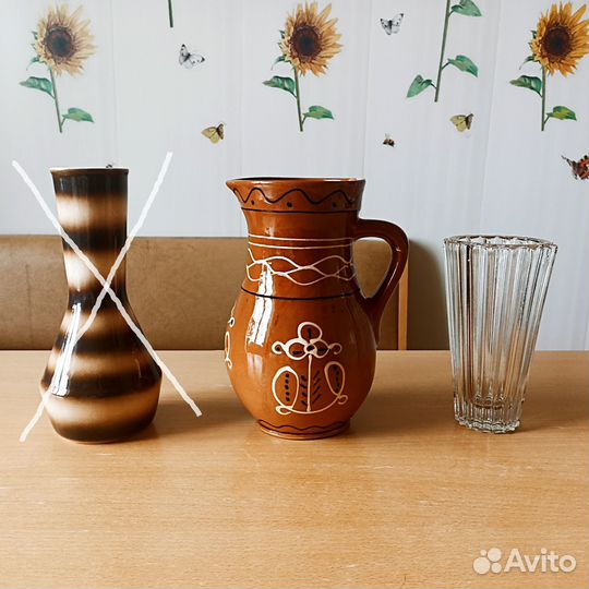 Ваза. Кувшин. Всё по 250. СССР