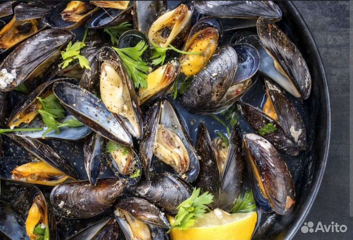 Крабы, мидии, креветка под заказ