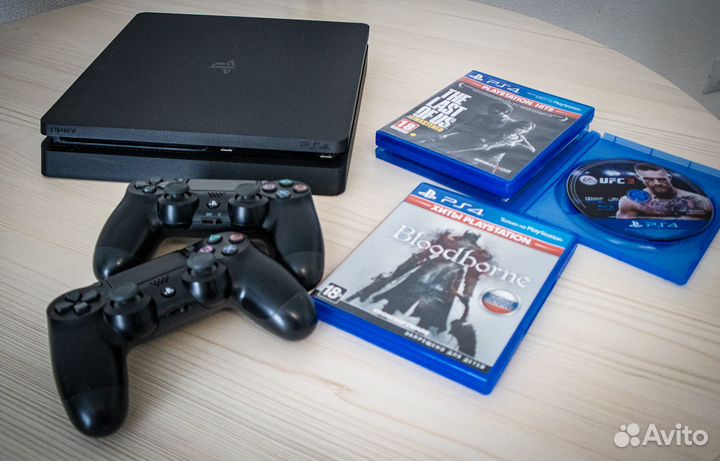 Ps4 slim 1tb с играми