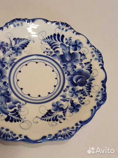 Тарелка, Гжель