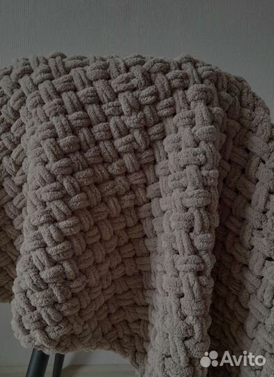 Плед детский вязаный ручная работа