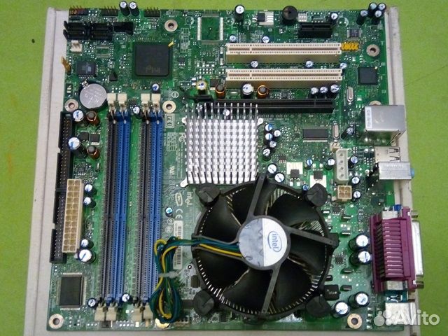 Материнская плата с процессором