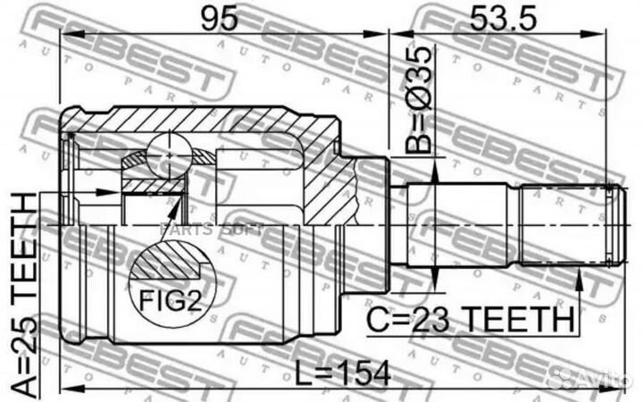 ШРУС 0311-crvrr 0311crvrr
