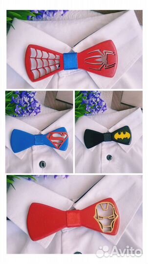 Галстук-бабочка деревянная