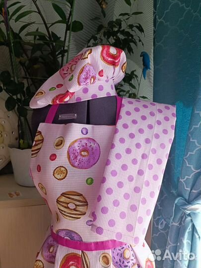 Фартук, колпак, полотенце