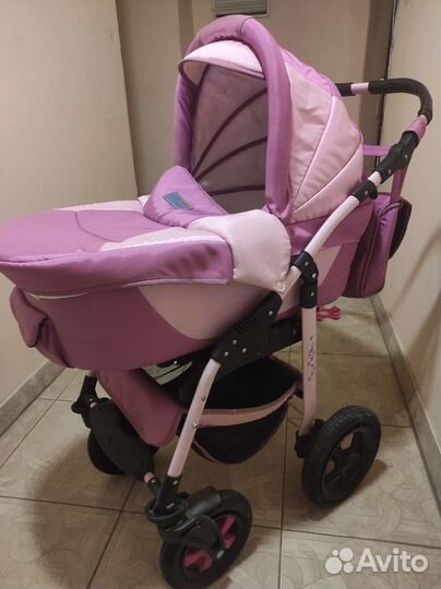 Коляска 2 в 1 в стиле Barbie