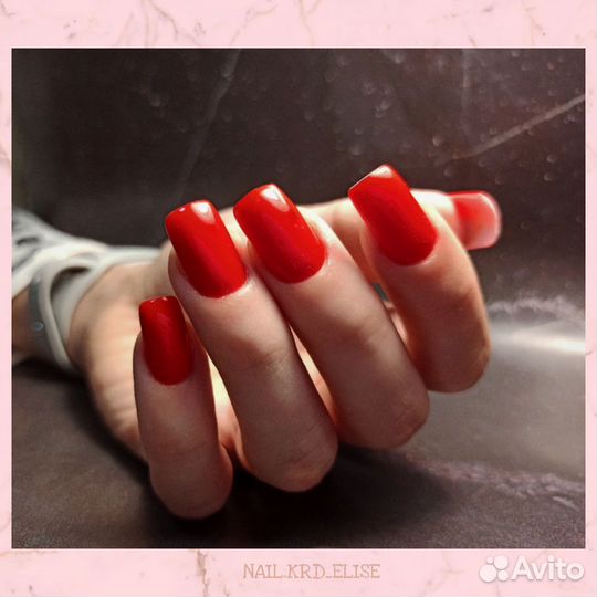 Модель на маникюр,покрытие гель-лак, наращивание
