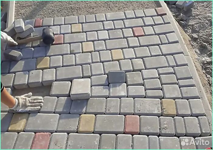 Тротуарная плитка с доставкой, есть укладчики