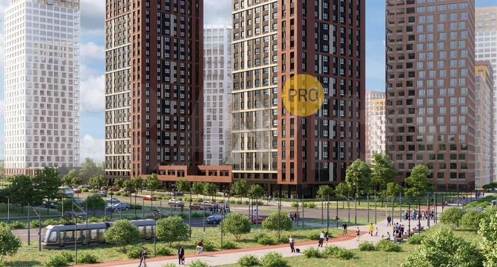 2-к. квартира, 61,4 м², 13/25 эт.