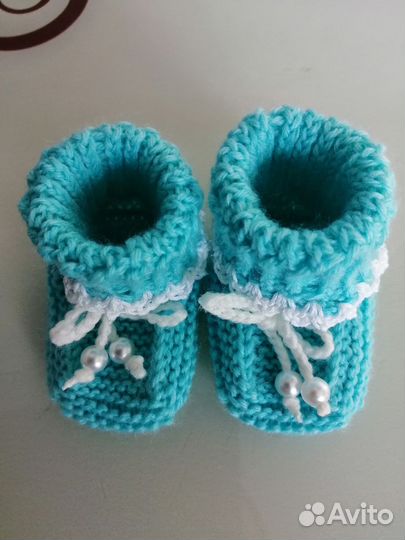 Детские теплые пинетки