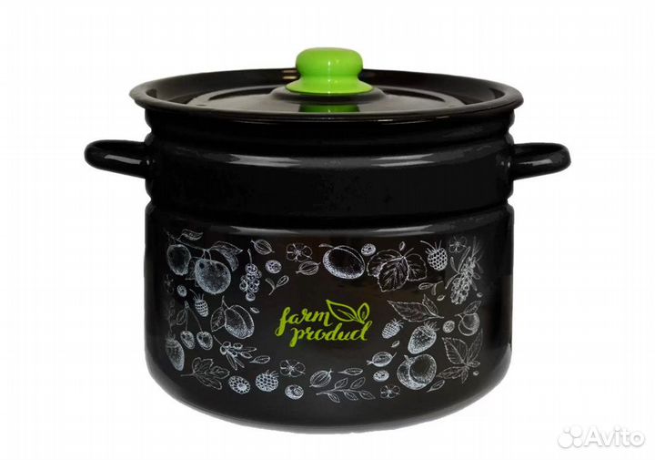 Кастрюля эмал 9,0л1с200с цил Berry appetite 469046